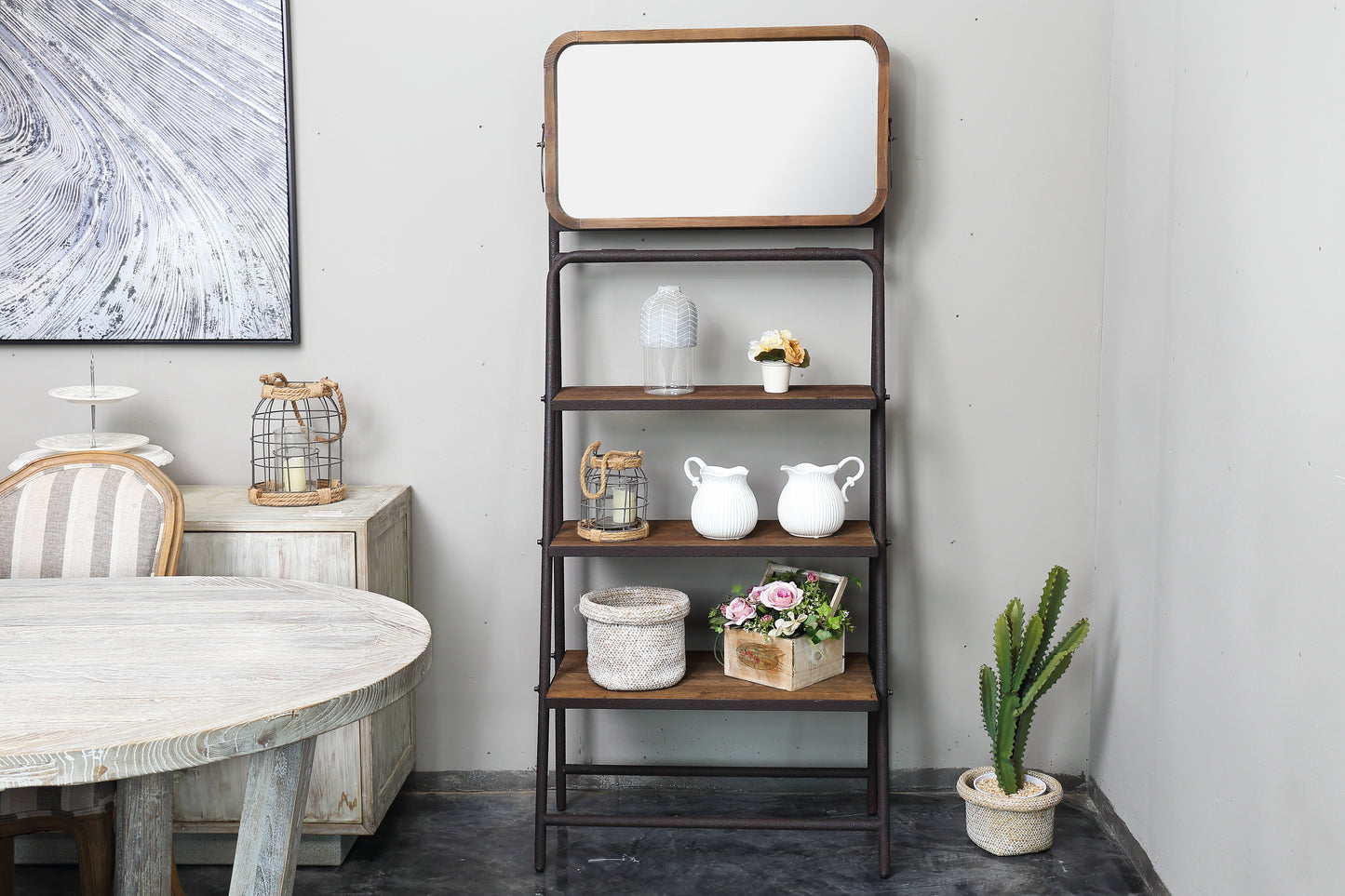 Giovanni Mirror Shelving Unit