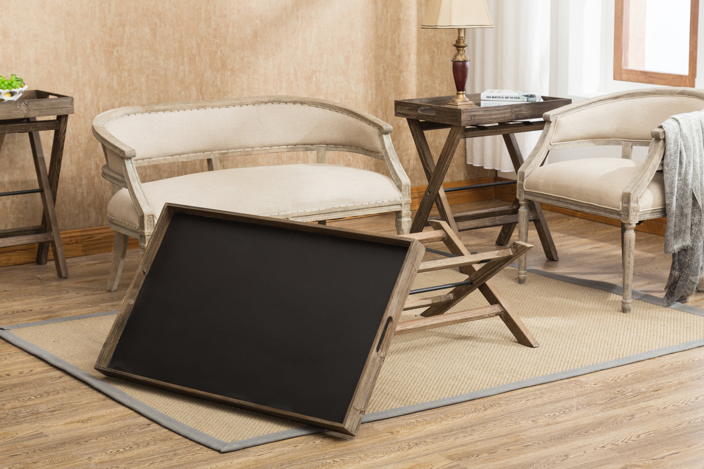 Adrienne Folding Coffee Table-Tray